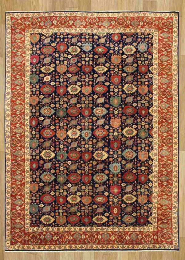 Hand Knotted Multi-Colored Fine Antique rug 4