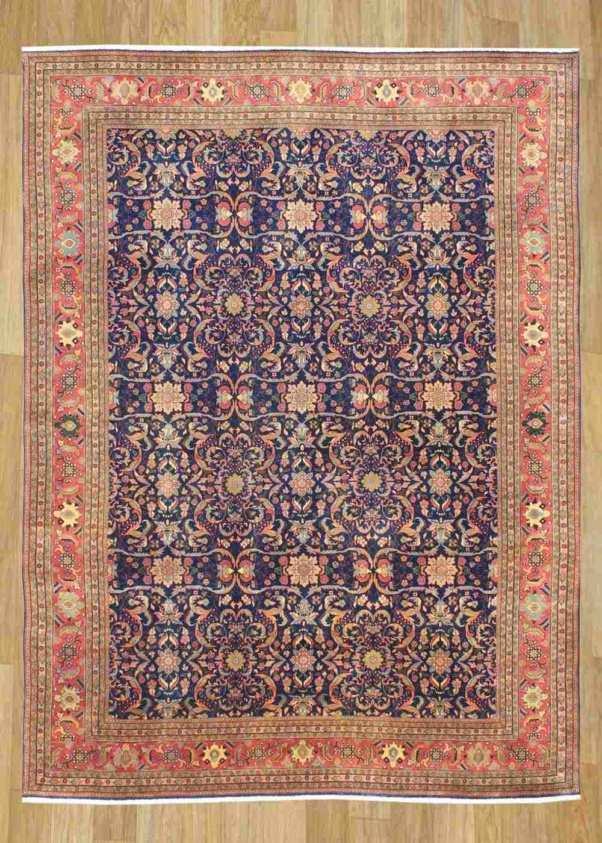 Hand-Knotted Pure Wool Antiqued Oriental Rug 2