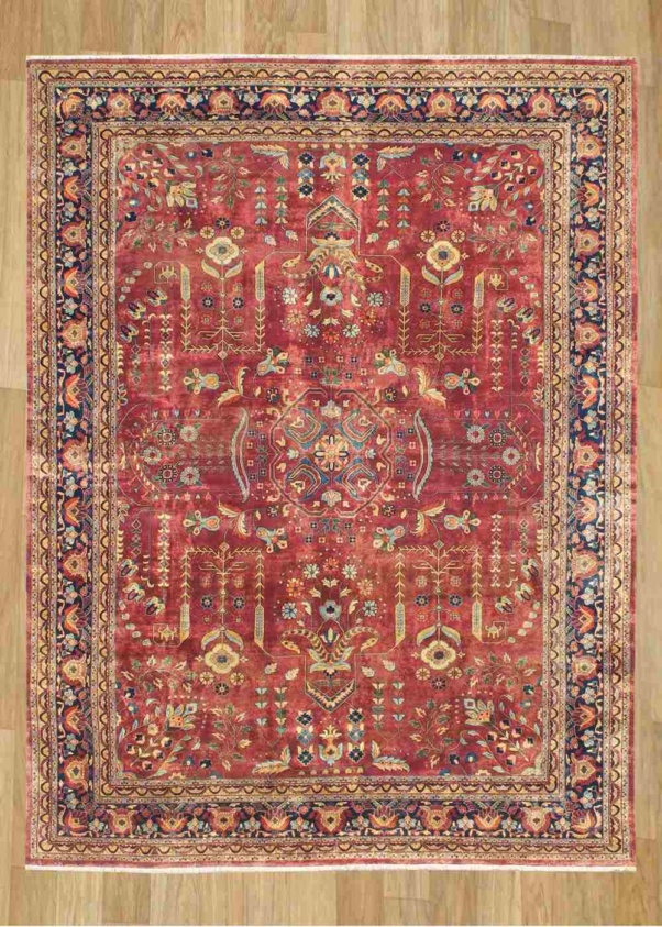 Hand Knotted Multi-Colored Fine Antique rug 1
